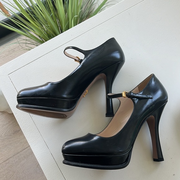 Prada Mary Jane Platform Heels - Picture 3 of 7